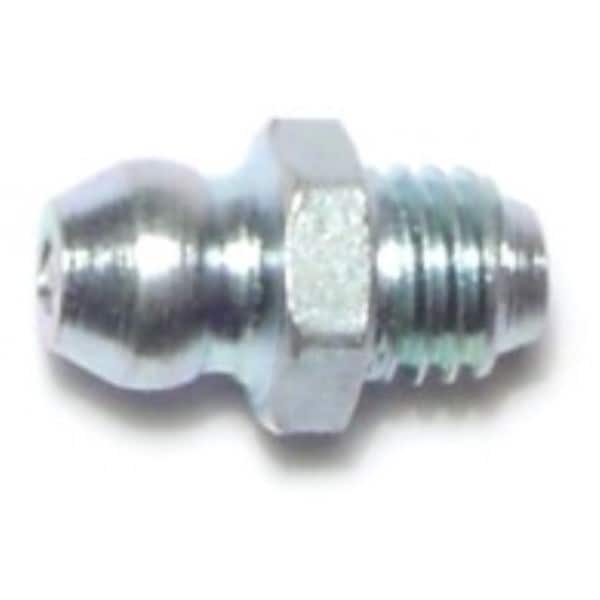 Midwest Fastener 1/4"-28 Zinc Plated Steel Fine Thread Short Straight Grease Fittings 20PK 63221 - main